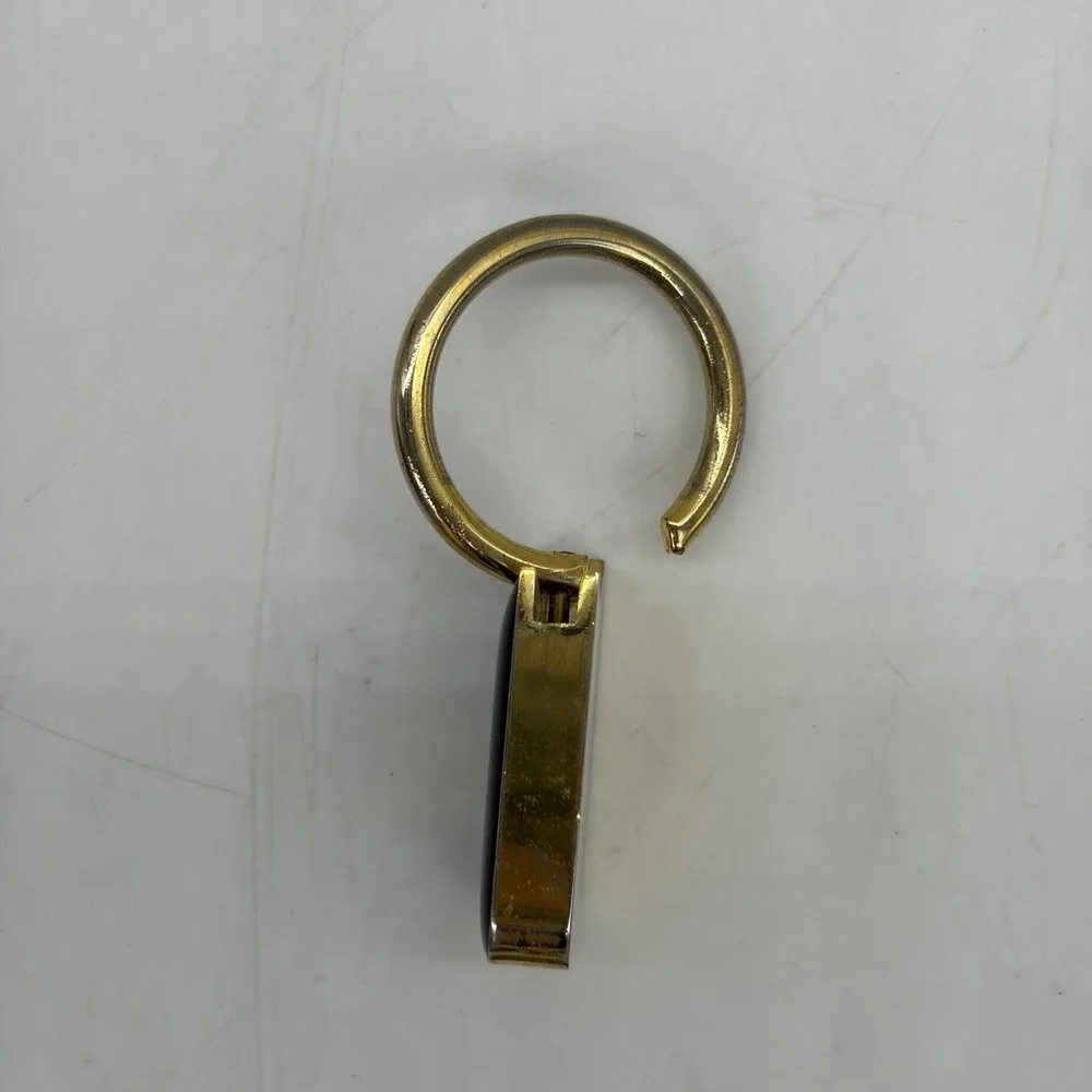 Vintage Honda Keychain Black & Gold Norm Reeves Honda Cerritos California